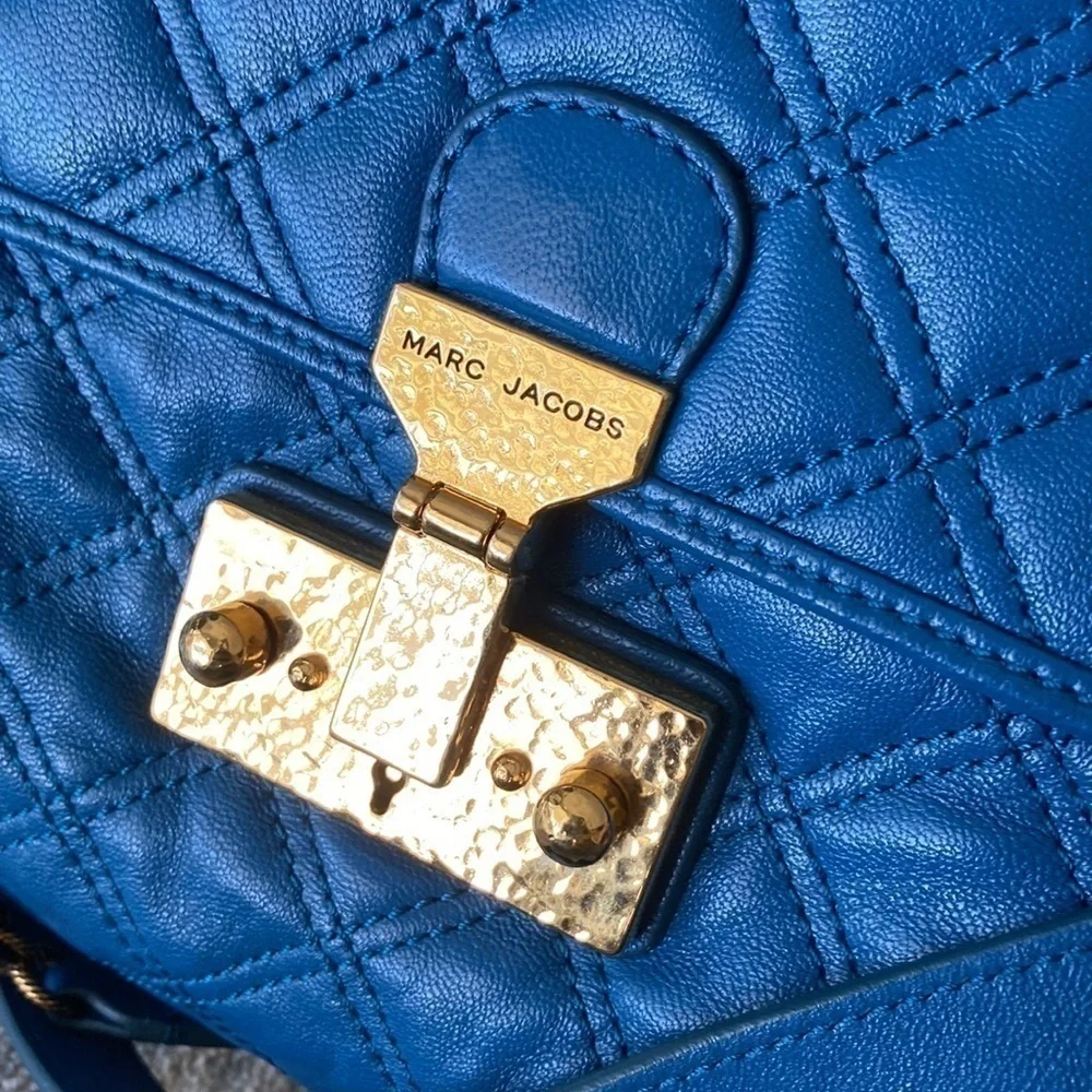 Marc Jacobs Leather Quilted Evening Shoulder Bag